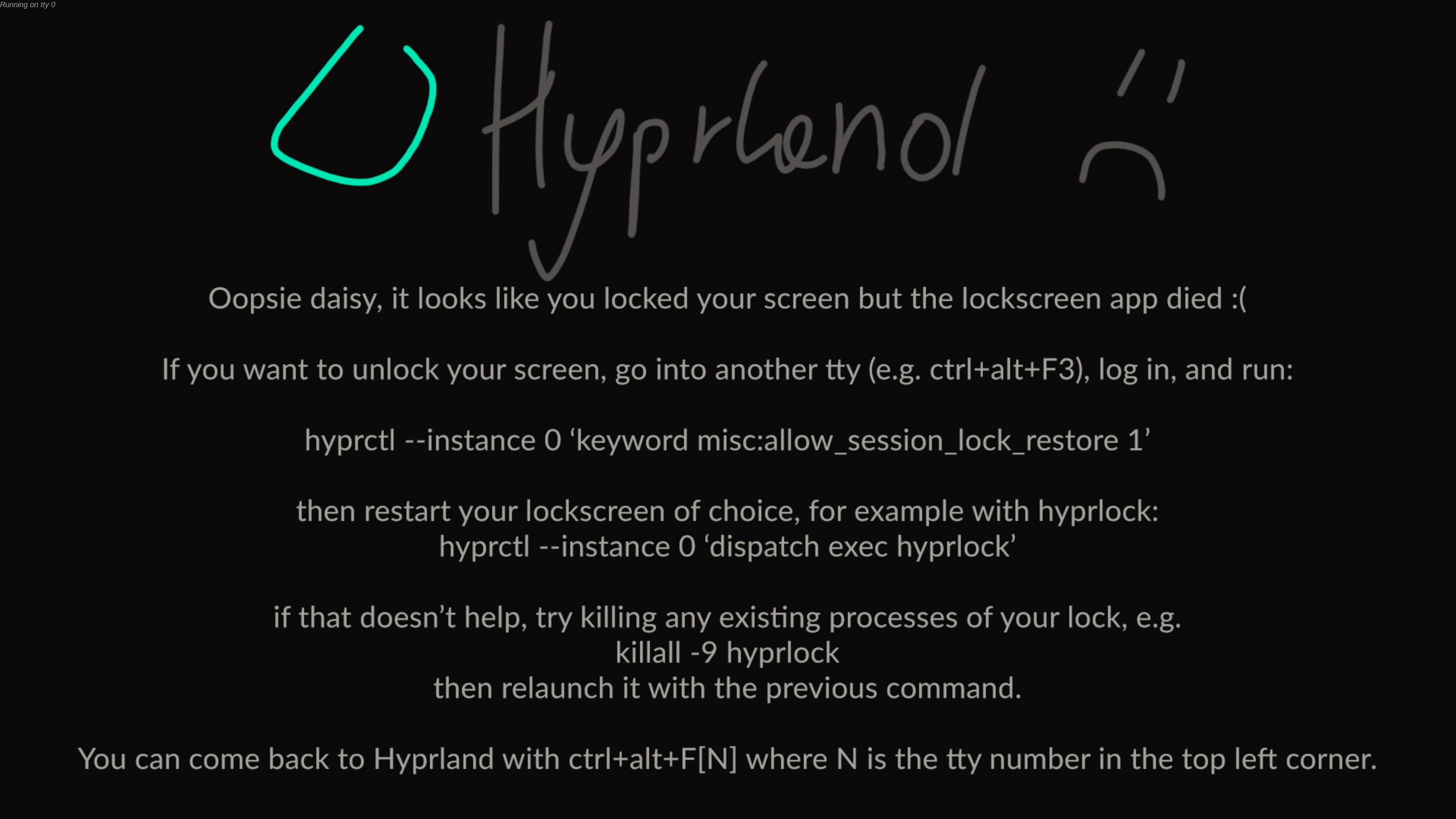 hyprland 崩溃图片